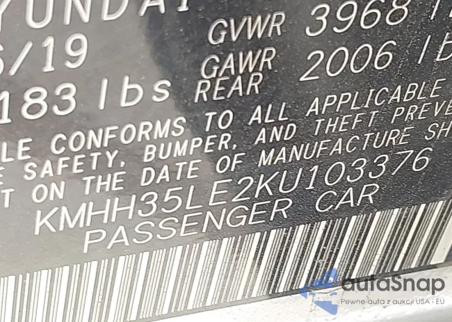 KMHH35LE2KU103376: 43610252