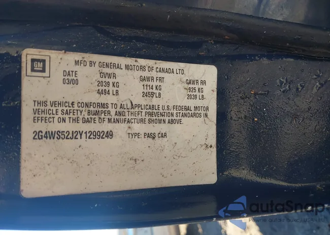 2G4WS52J2Y1299249: 43611363