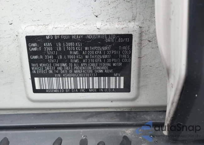 4S4BRBGC8D3301237: 43611379