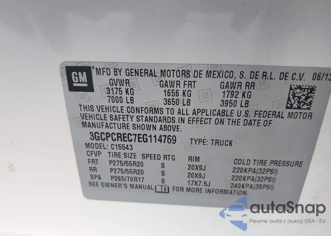 3GCPCREC7EG114769: 43611538