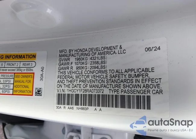 1HGCY1F28RA073372: 43610995