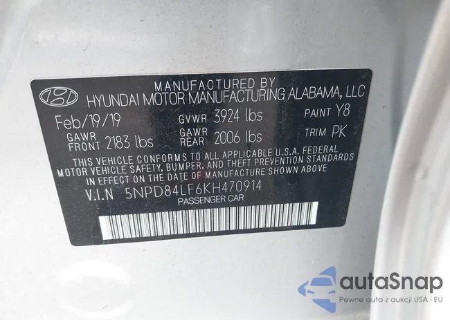 5NPD84LF6KH470914: 43611098