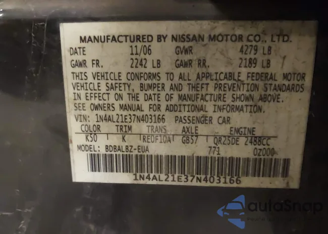 1N4AL21E37N403166: 43611238