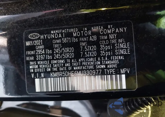 KM8R5DHE6MU330977: 43612625