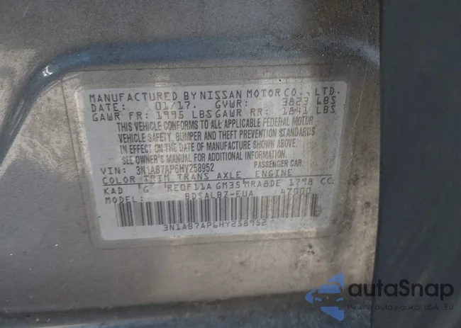 3N1AB7AP6HY258952: 43612633