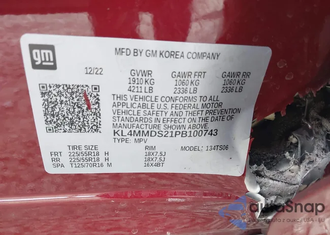 KL4MMDS21PB100743: 43612845