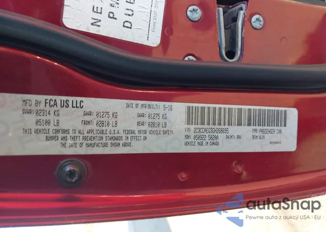 2C3CCAEG3GH268695: 43611998