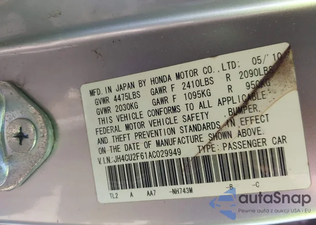 JH4CU2F61AC029949: 43612258