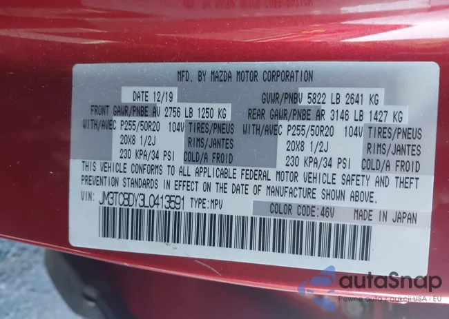 JM3TCBDY3L0413591: 43613508