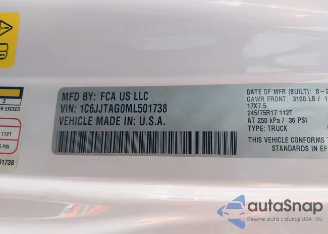 1C6JJTAG0ML501738: 43613648