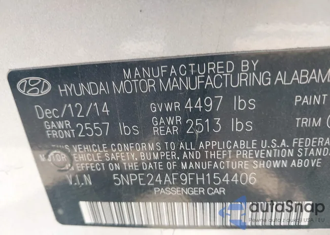 5NPE24AF9FH154406: 43614293