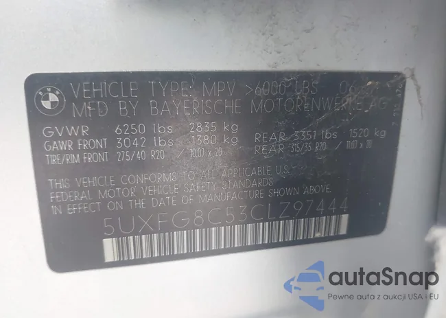 5UXFG8C53CLZ97444: 43614373