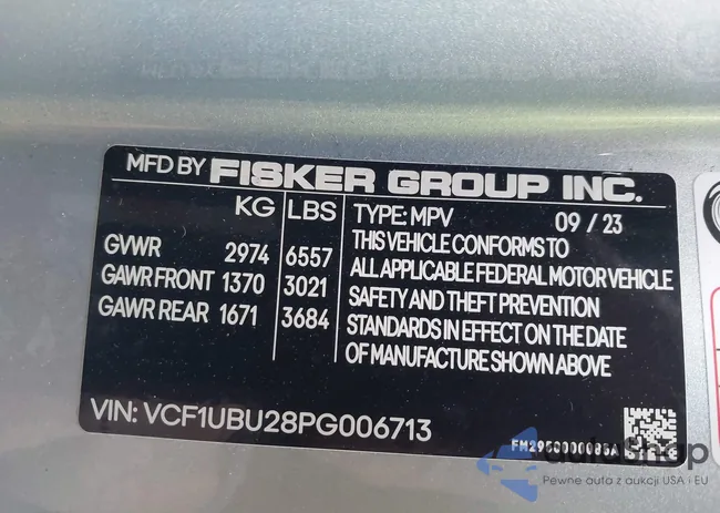 VCF1UBU28PG006713: 43614437