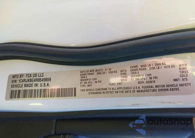 1C4RJKBG4R8549659: 43614744