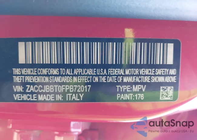 ZACCJBBT0FPB72017: 43614803