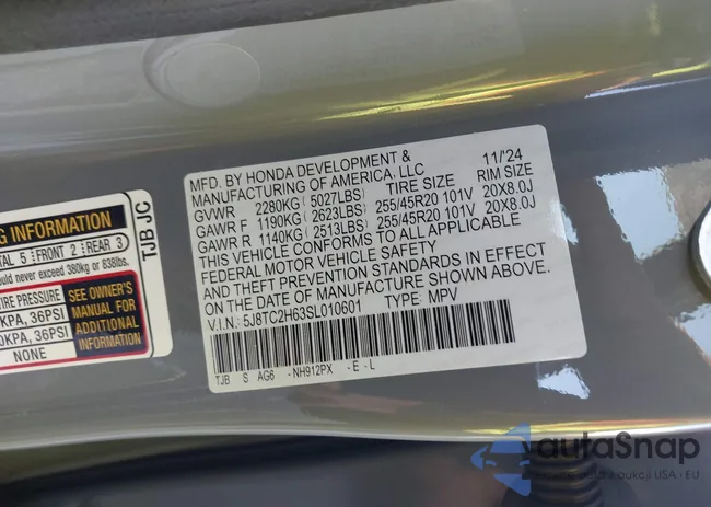 5J8TC2H63SL010601: 43614879