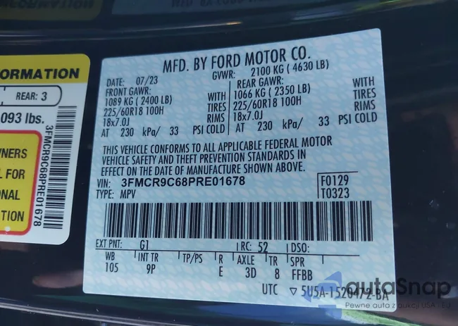 3FMCR9C68PRE01678: 43614026