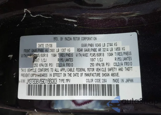 JM3TB38V690166083: 43615313