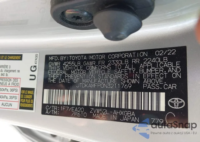 JTDKAMFP0N3211769: 43615438