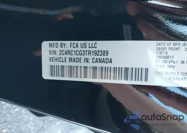 2C4RC1CG3TR192389: 43615680