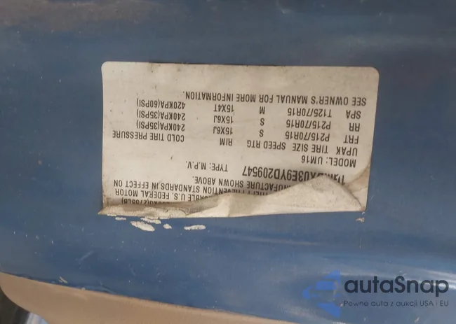 1GMDX03E9YD209547: 43615876