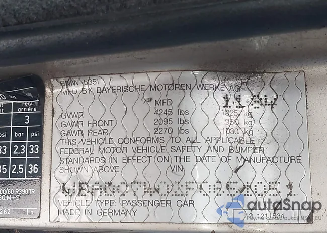 WBADC7402S0651051: 43614927