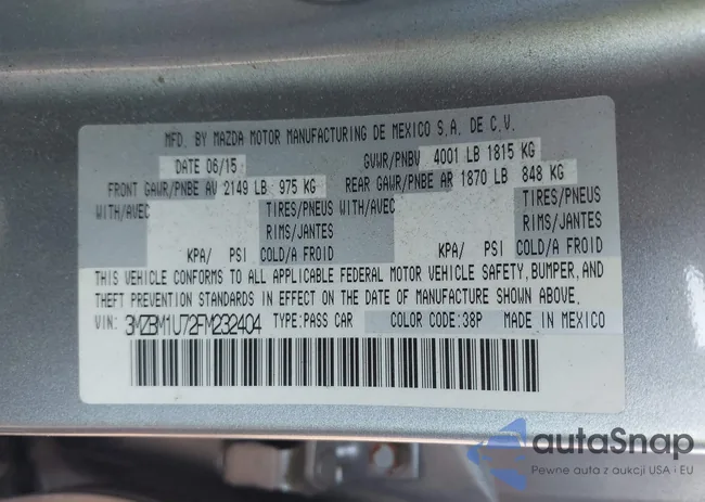 3MZBM1U72FM232404: 43614960