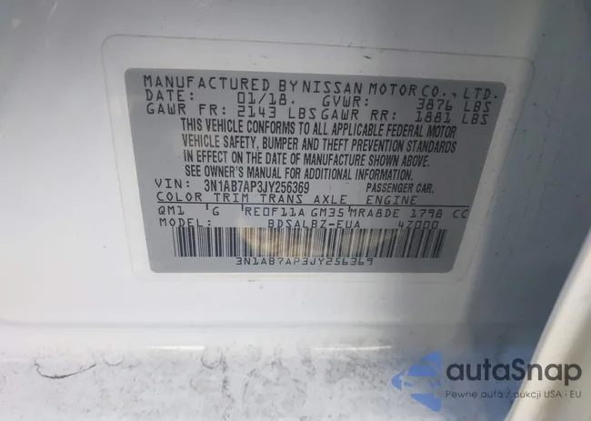 3N1AB7AP3JY256369: 43615205