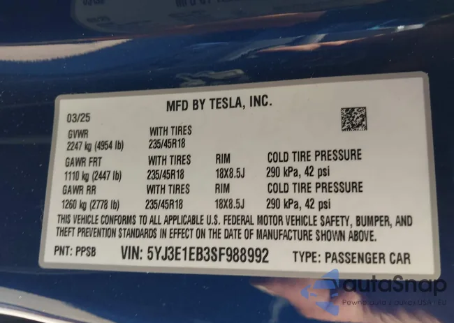 5YJ3E1EB3SF988992: 43616419