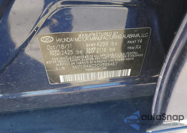 5NPEB4AC2CH399467: 43616432