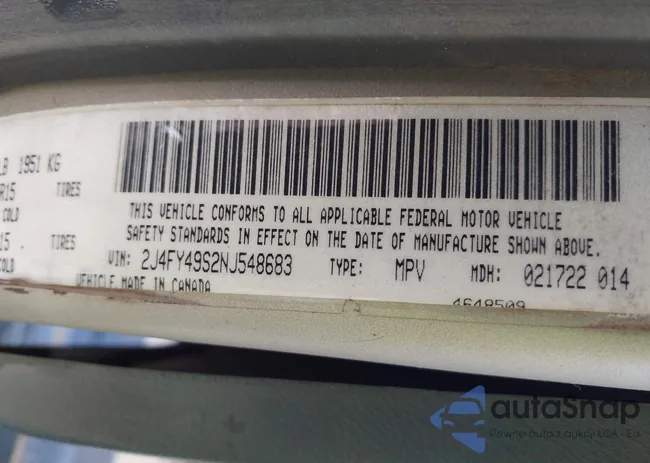 2J4FY49S2NJ548683: 43616514