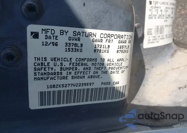 1G8ZK5277VZ239597: 43616567