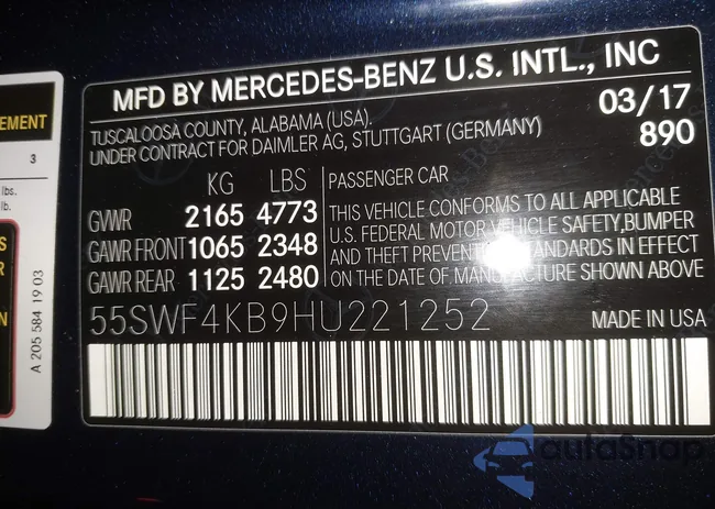 55SWF4KB9HU221252: 43616784