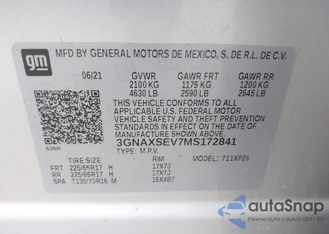 3GNAXSEV7MS172841: 43616000