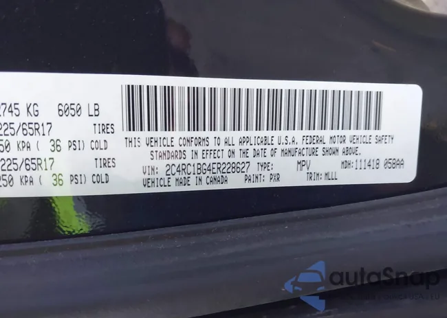 2C4RC1BG4ER228627: 43616018