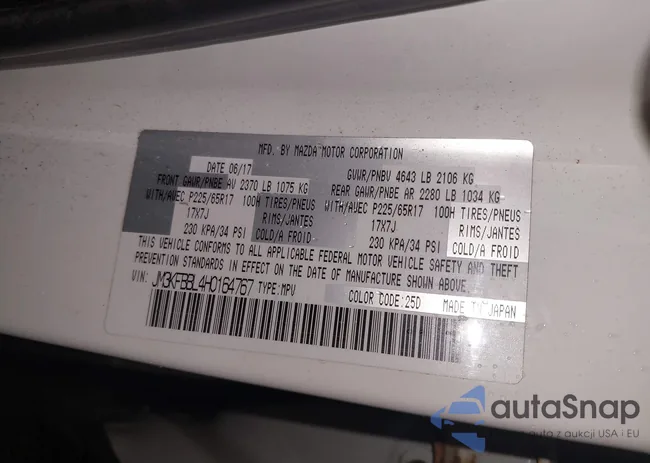 JM3KFBBL4H0164767: 43616071