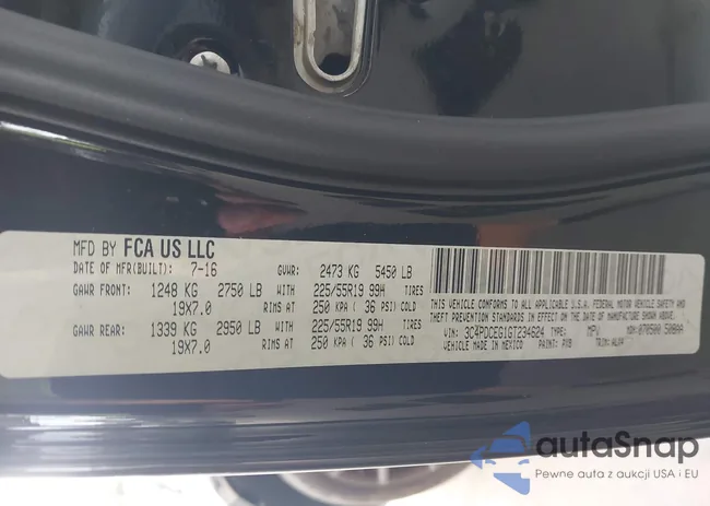 3C4PDCEG1GT234624: 43616073