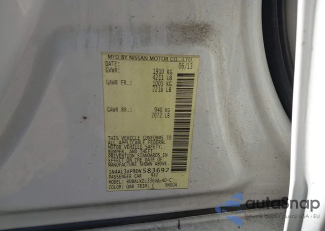 1N4AL3AP9DN583692: 43616198