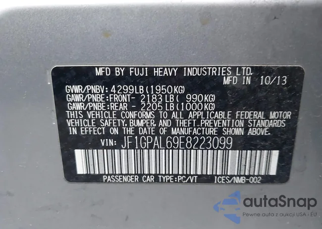 JF1GPAL69E8223099: 43616251