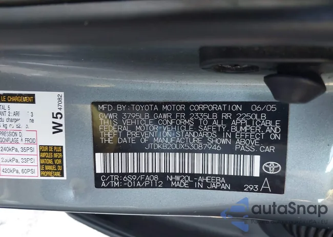 JTDKB20UX53087946: 43617482