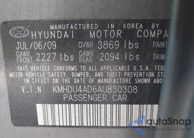 KMHDU4AD6AU830308: 43617513