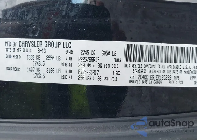 2C4RC1BG1ER125293: 43617543