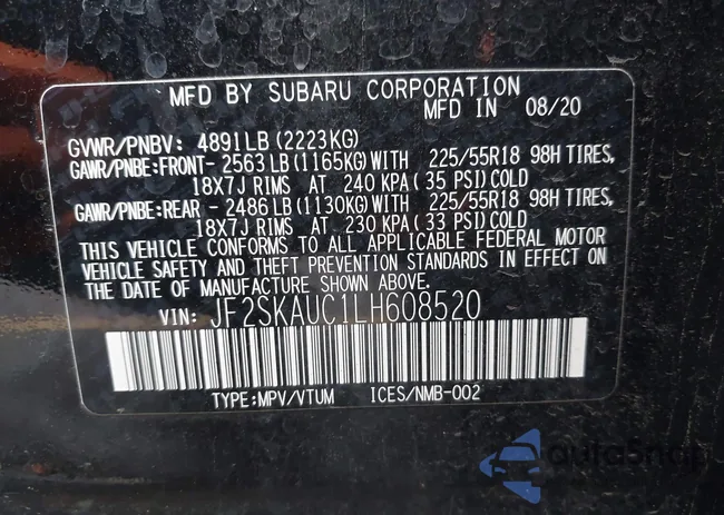 JF2SKAUC1LH608520: 43617630