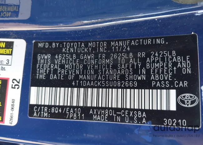 4T1DAACK5SU082669: 43617717