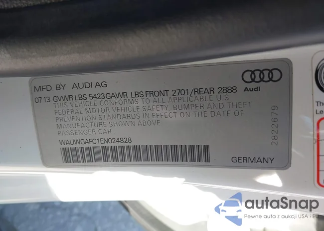 WAUWGAFC1EN024828: 43617815