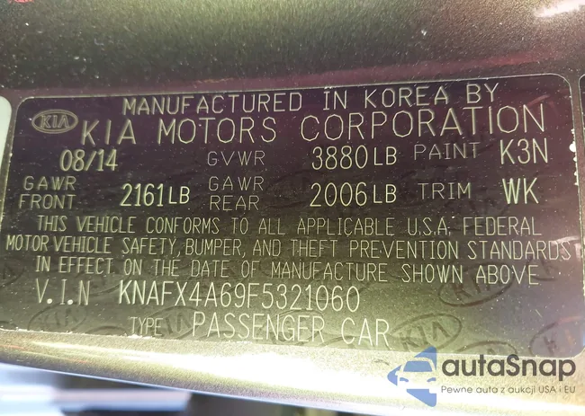 KNAFX4A69F5321060: 43617818