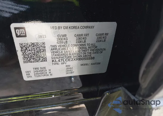 KL47LCE2XRB055598: 43618487