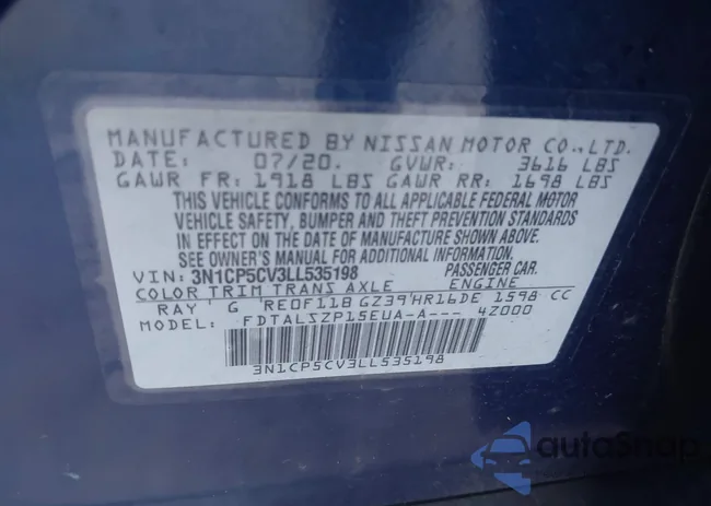 3N1CP5CV3LL535198: 43618575