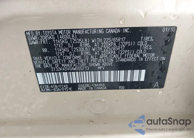 2T3ZK4DV0AW005713: 43618594