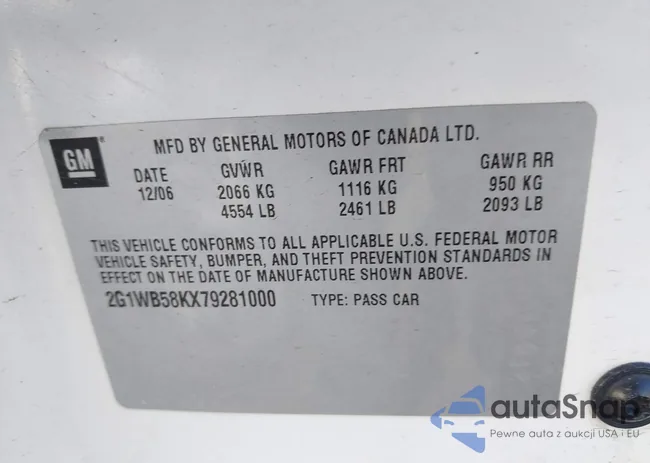 2G1WB58KX79281000: 43618730